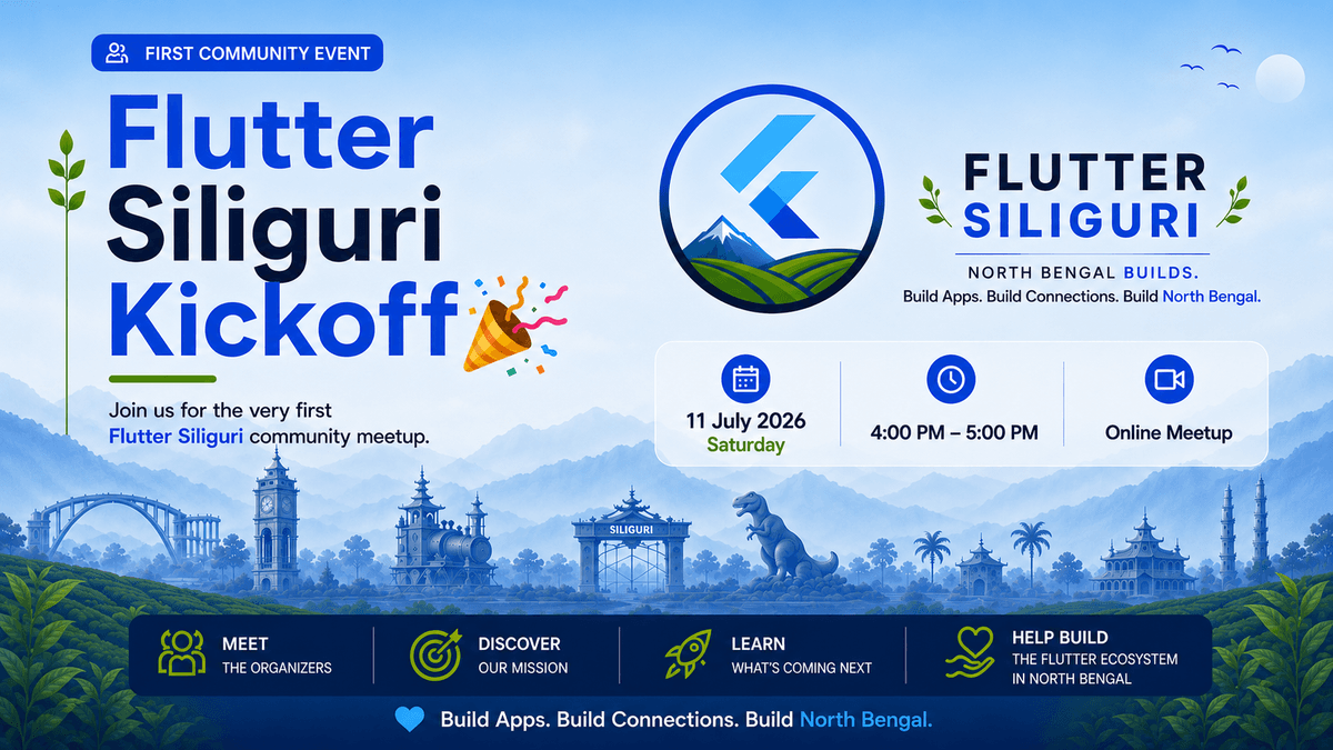 Flutter Siliguri Kickoff 🎉